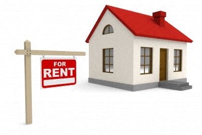 Wichita house for rent - a small house with a for rent sign