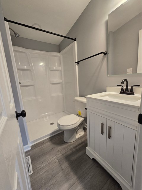 Floor plan for 3 beds, 2 baths, 1050 sqft