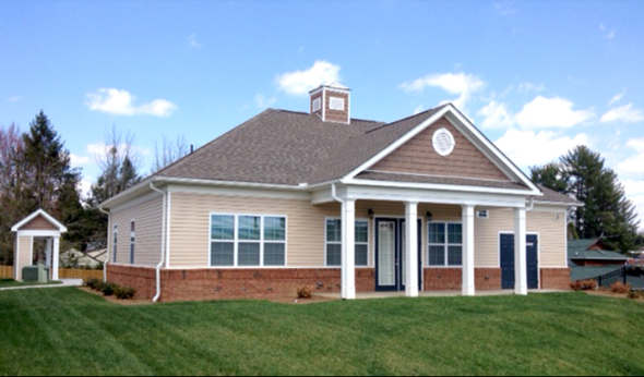 Brevard apartment for rent - a house with a lawn in front of it