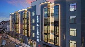 Paterson apartment for rent - a building with a sign on the side of it