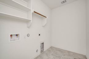 Georgetown apartment for rent - A white room with a small door and a picture on the wall.