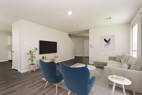 Floor plan for 3 beds, 2.5 baths, 1645 sqft