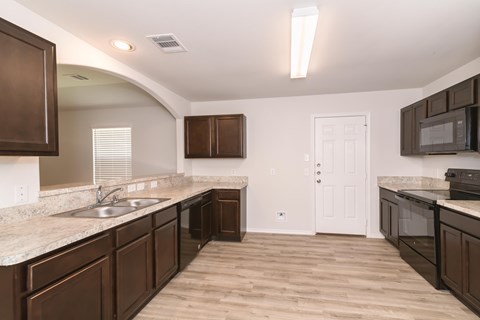 Floor plan for 3 beds, 2 baths, 1407 sqft