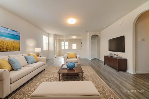 Floor plan for 3 beds, 2 baths, 1446 sqft
