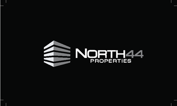 Charlotte apartment for rent - a logo for north 44 properties on a black background