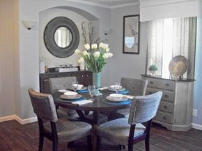 Sanford apartment for rent - Dining Space at Pine Village Rental Home Community in Sanford, NC