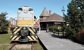 Smiths Falls apartment for rent - a train is parked at a train station