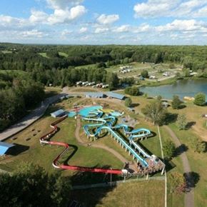 Cobden apartment for rent - an aerial view of a water park