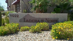 Phoenix apartment for rent - the sign in front of the entrance apartments