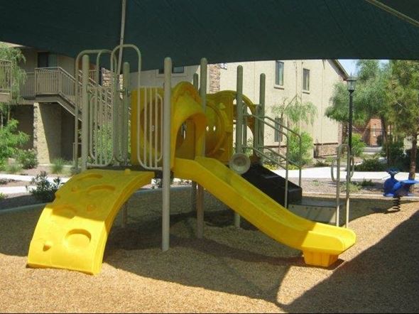 Phoenix apartment for rent - a childrens playground with a yellow slide