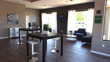 Phoenix apartment for rent - a living room with a dining room table and chairs