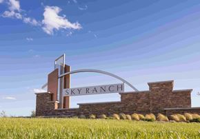 Watkins apartment for rent - a rendering of the entrance sign to sky ranch