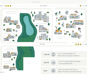 Calgary house for rent - a screenshot of a landing page with a map of a city