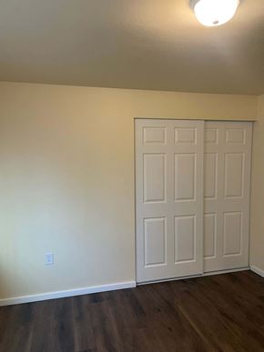 Everett apartment for rent - A white door in a room with a light on.