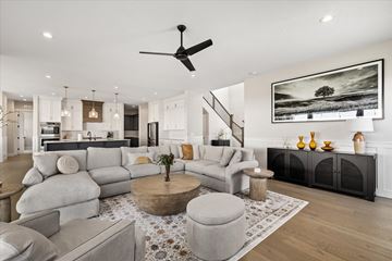 Boise house for rent - a living room with couches and a table