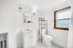 Whiting apartment for rent - a white bathroom with a toilet and a sink