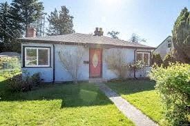 Victoria apartment for rent - a small house with a red door and a lawn
