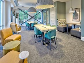 Charlotte apartment for rent - a dining room with a table and chairs