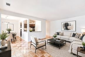 Catonsville apartment for rent - the living room is open to the dining room and kitchen