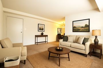 Glen Burnie apartment for rent - a living room with a couch and a table