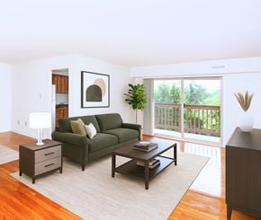 Hagerstown apartment for rent - a bedroom with a bed and a tv