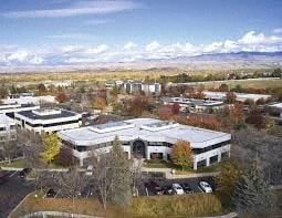 Boise apartment for rent - an aerial view of a building in a city