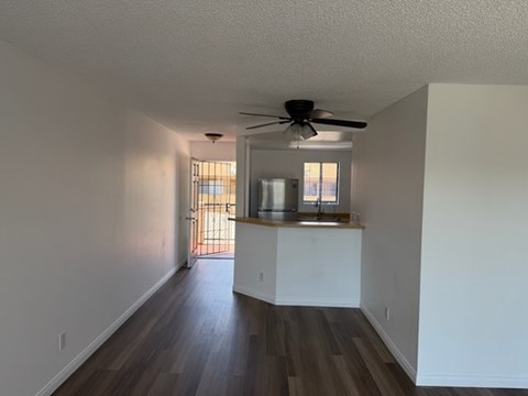 Floor plan for 2 beds, 1.5 baths