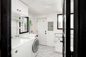 North Hollywood house for rent - a white laundry room with a washing machine in it