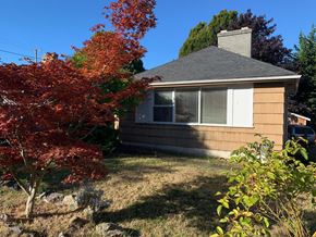 Victoria apartment for rent - A house with a red tree in front.