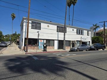 Los Angeles apartment for rent - a white building on the corner of a street