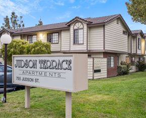 Redlands apartment for rent - A sign for Judson Terrace Apartments stands in front of a building.