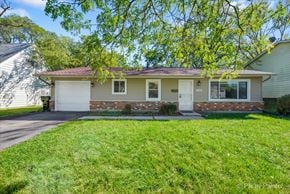 Country Club Hills house for rent - a white and brick house with a lawn and trees