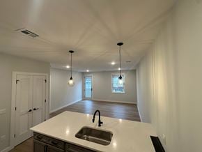 Warwick apartment for rent - A kitchen with a sink and a window.