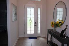 Hernando house for rent - the entrance to the living room with the doors open