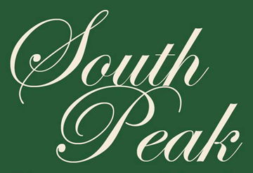 Roanoke apartment for rent - The image displays the words "South Peak" in an elegant, cursive font.