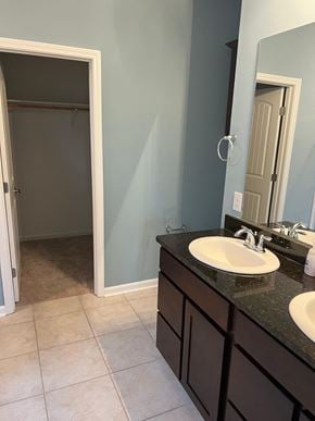Youngsville house for rent - a bathroom with a sink and a mirror and a shower