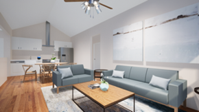 San Antonio apartment for rent - a living room with couches and a coffee table