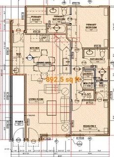 San Antonio apartment for rent - a floor plan of a house with some lines on it