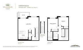 Kitchener apartment for rent - A floor plan for a property called Lemon Balm is shown, which includes a ballroom, great room, kitchen, and master level entryway.