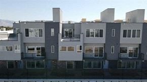 Salt Lake City apartment for rent - an exterior view of multiple townhomes
