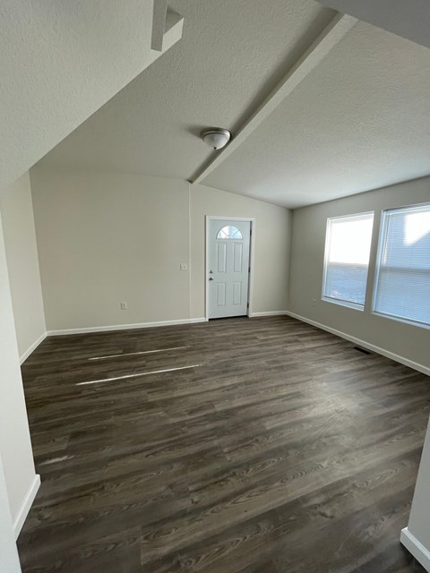 Floor plan for 2 beds, 1 bath