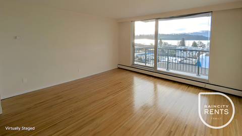 Floor plan for 1 bed, 1 bath, 599 sqft