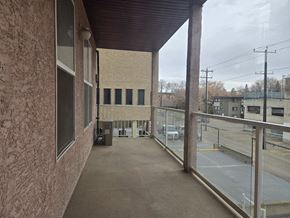 Edmonton apartment for rent - the view from the balcony of the building