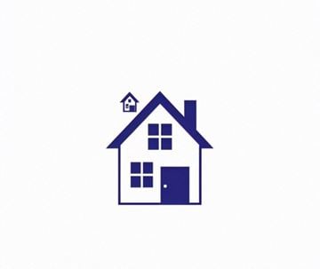 Rocky Mountain House apartment for rent - a blue house with a chimney and a door