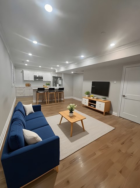 Floor plan for 3 beds, 2 baths, 1285 sqft