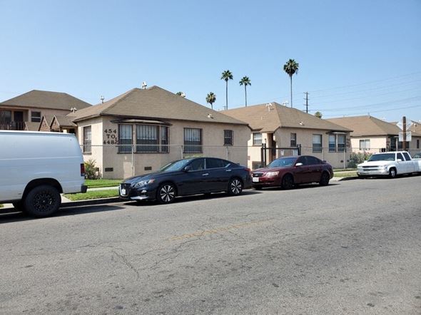 Los Angeles apartment for rent - a street with cars parked in front of houses