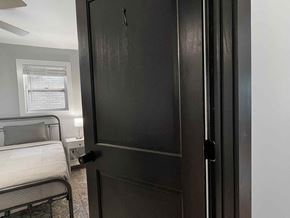 Atlanta apartment for rent - the door is open to a bedroom with a bed