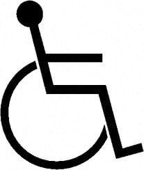 Lawrenceville apartment for rent - a black and white picture of a wheelchair