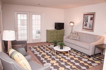 Lynchburg apartment for rent - a living room with a couch and a tv