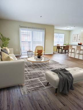 East Grand Forks apartment for rent - a living room with a couch and a chair and a table